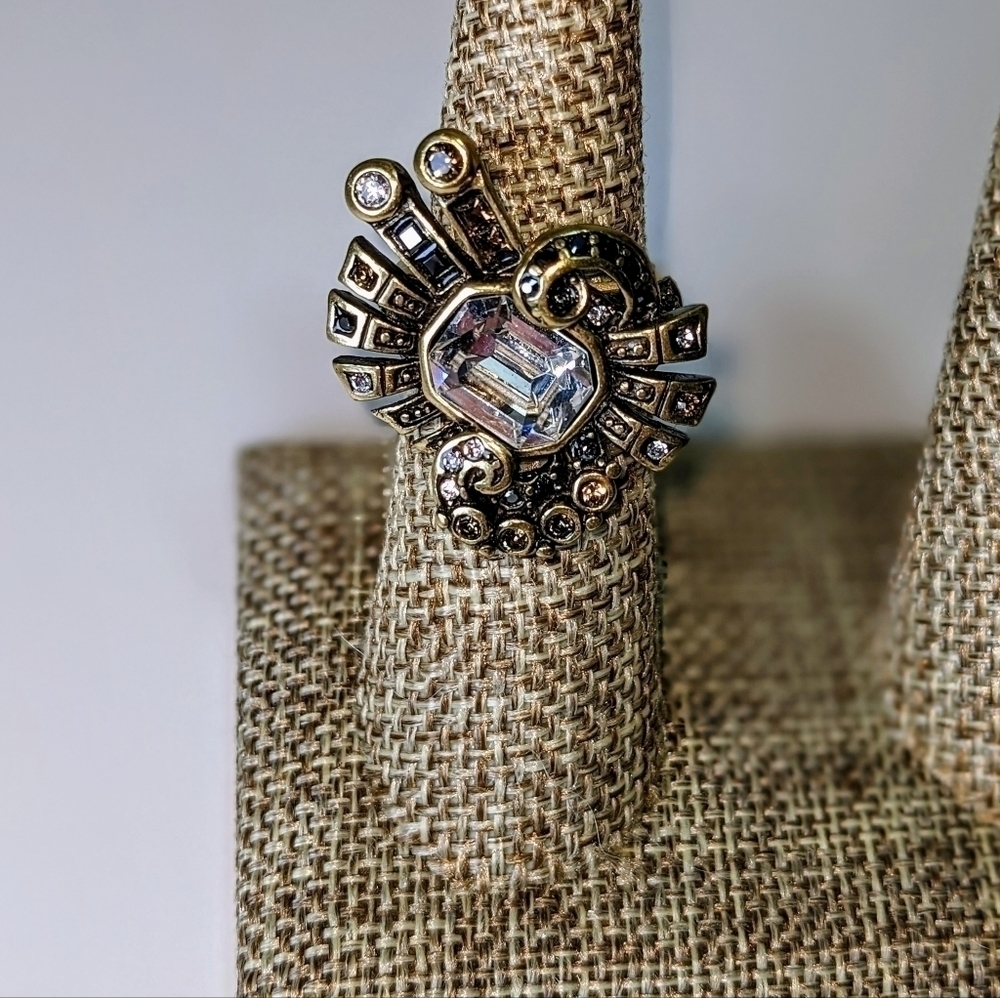 Heidi Daus French Kiss Antique Gold Ring - Picture 5 of 15
